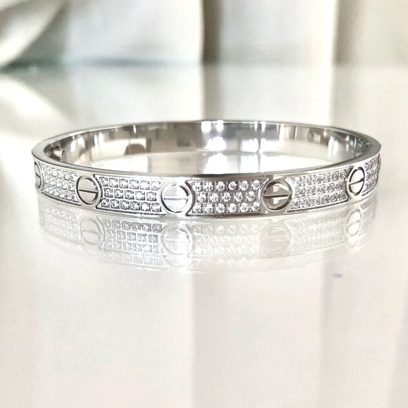 Pavé Screw Bracelet Stainless Steel Classic Model - Picture 6 of 8